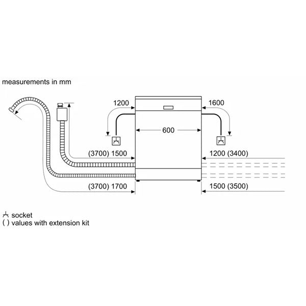 Load image into Gallery viewer, Series 6 Free-standing Dishwasher SMS6ECI38M
