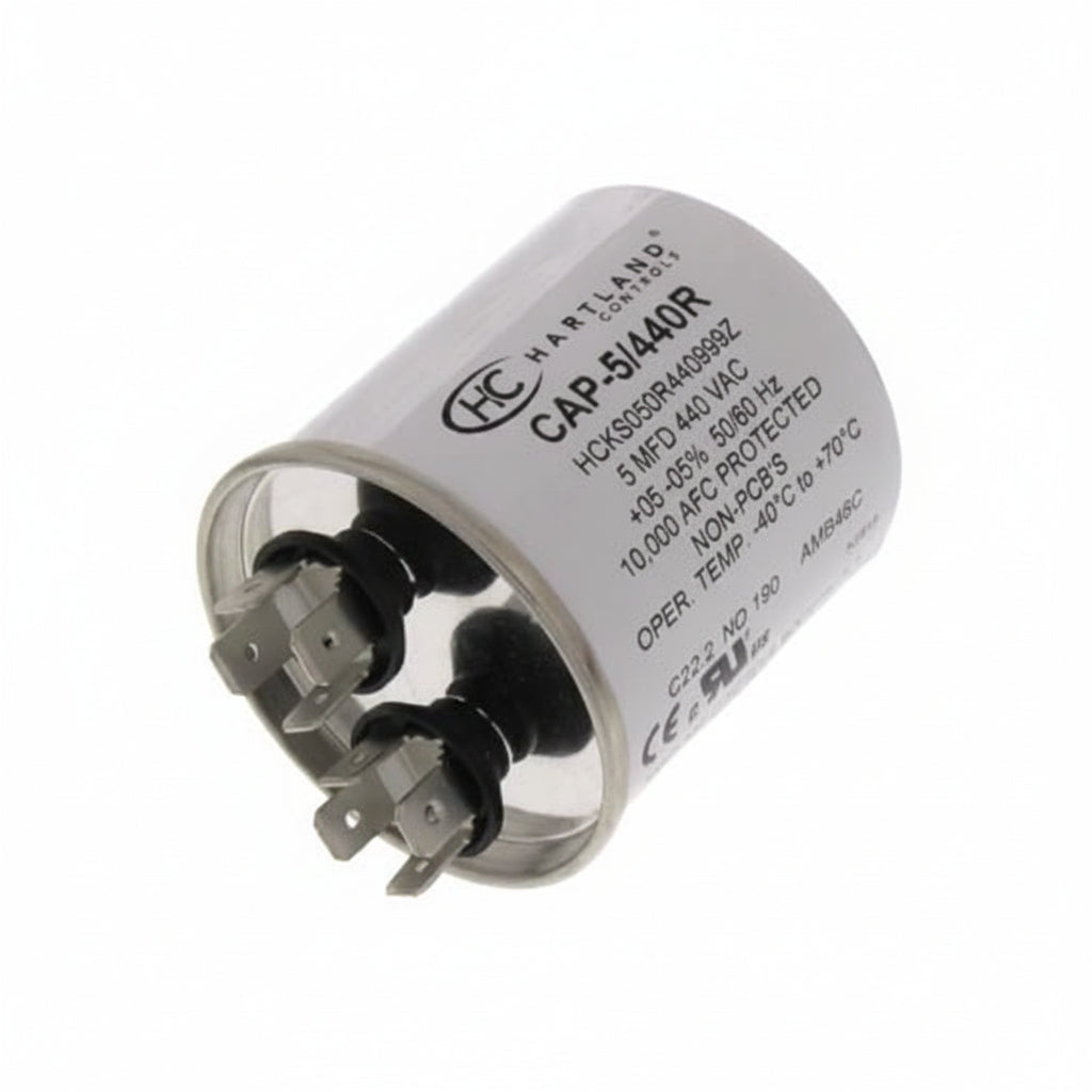 5 MFD Capacitor 370 or 440 VAC 5uf Round Run Capacitor