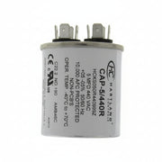 5 MFD Capacitor 370 or 440 VAC 5uf Round Run Capacitor for Fan Motor Blower Condenser in Air Handler Straight Cool or Heat Pump Air Conditioner and Pool Pumps by The HVAC Genius… (5-MFD Round)