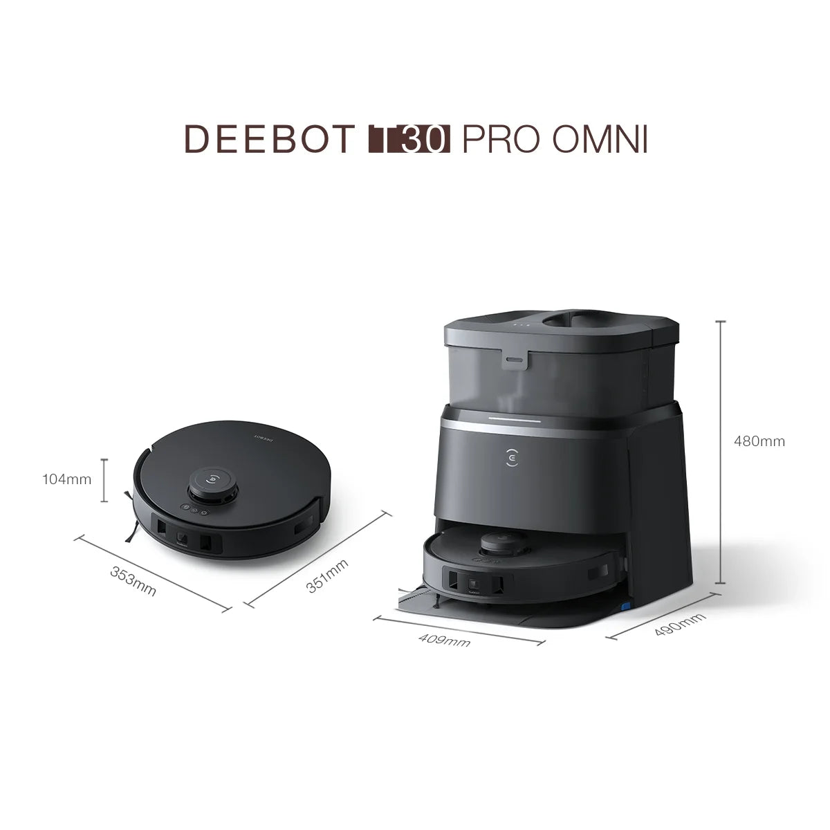 ECOVACS DEEBOT T30 PRO OMNI Black