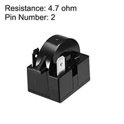 Refrigerator 2 Pin Start Relay for Compressor Black