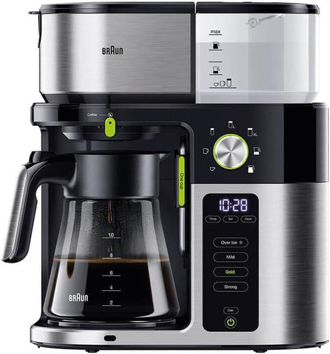 Braun MultiServe KF 9050 BK Drip Coffee Maker with Glass Jar