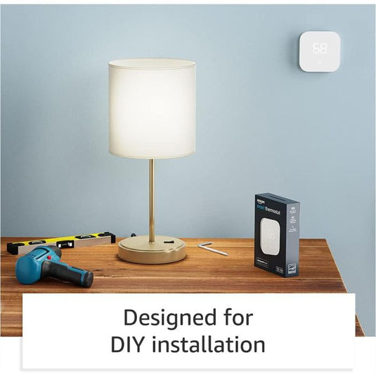 Amazon Smart Thermostat – Save money and energy - Works with Alexa and Ring - 1st Gen S6ED3R - US Version