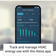 Amazon Smart Thermostat – Save money and energy - Works with Alexa and Ring - 1st Gen S6ED3R - US Version
