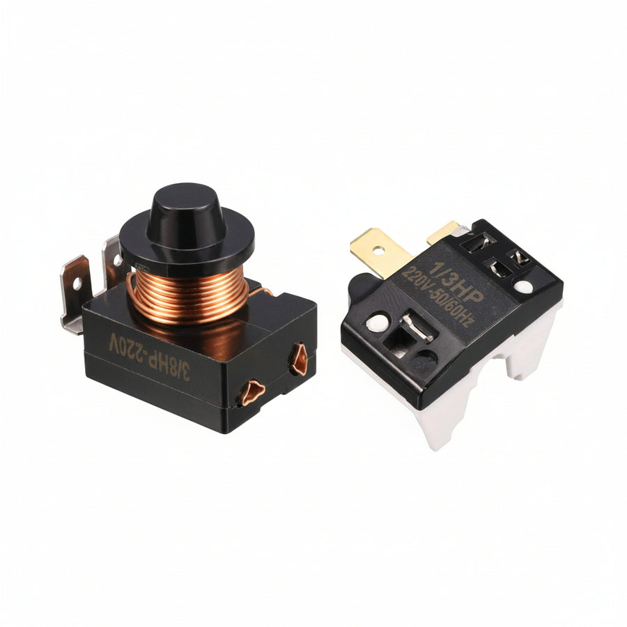Refrigerator Start Relay 3/8HP 280W and Compressor Thermal Overload