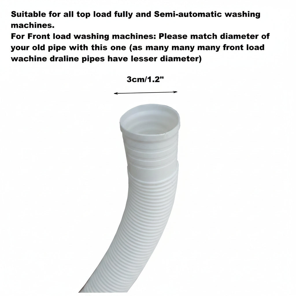 Washing Machine Outlet Drain Hose Pipe 2M