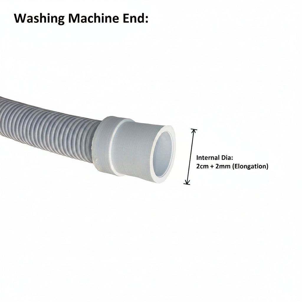 Washing Machine Waste Water Outlet/Drain Hose Pipe for Front Load 2 Meter