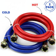 Washing Machine Hoses Red and Blue Coded