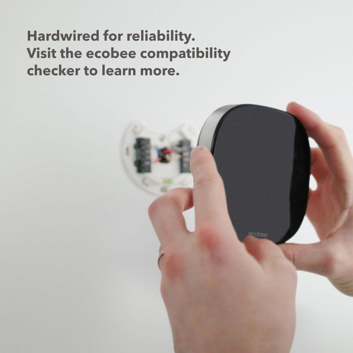 Ecobee Smart Thermostat Premium Plus Pack – EB-STATE6VP-01 - Black (Includes 2x SmartSensors)
