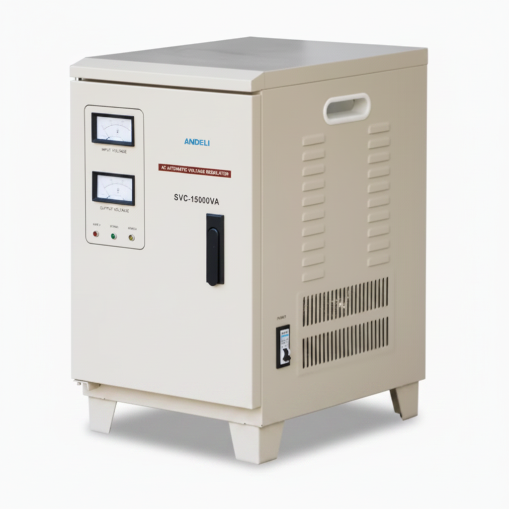 Andeli AC Voltage Stabilizer SVC 15000 VA 15 KVA Three (3) Phase Stand 380V
