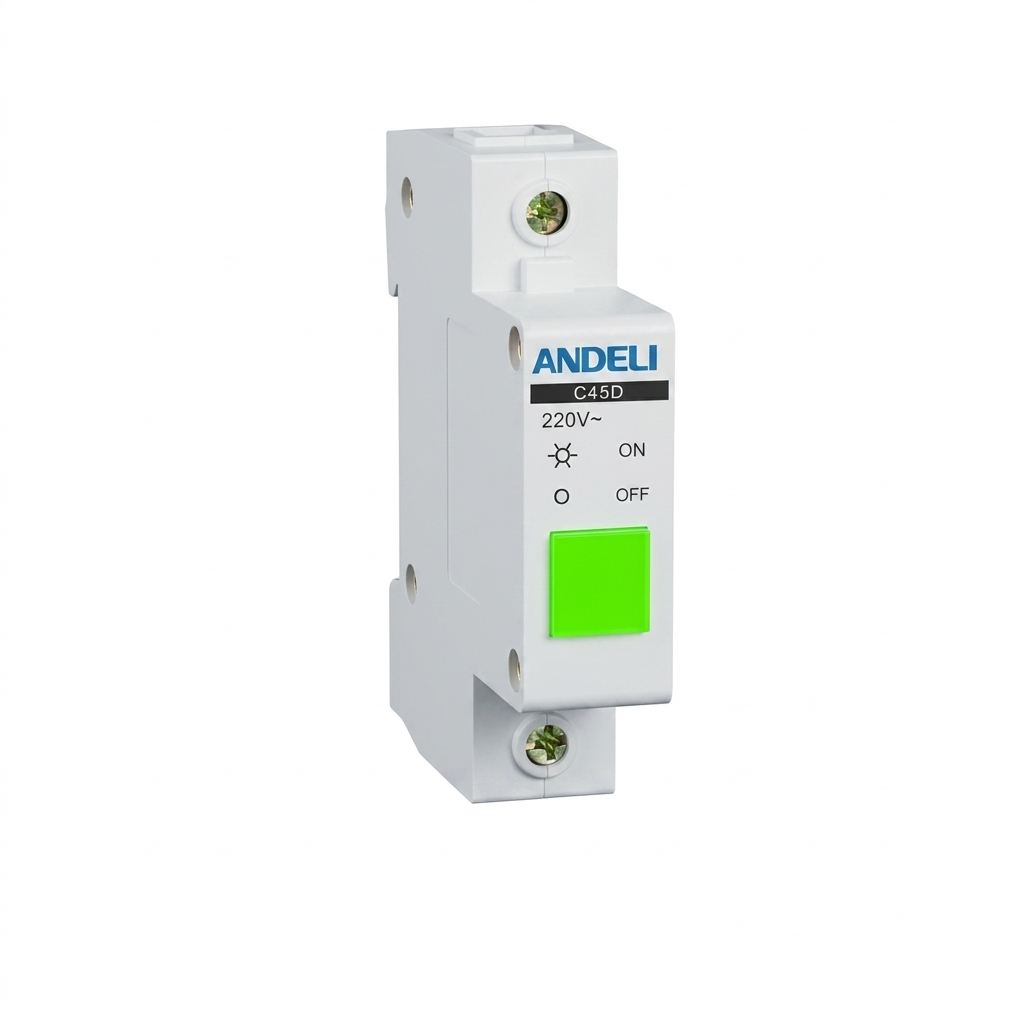 ANDELI C45D Green Modular Indication Lamp DIN Rail Mounted