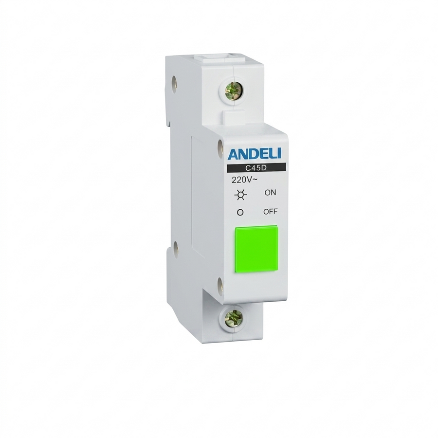 ANDELI C45D Green Modular Indication Lamp DIN Rail Mounted