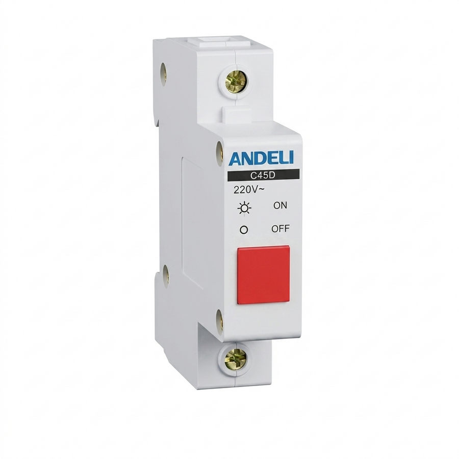 ANDELI C45D Red Modular Indication Lamp DIN Rail Mounted