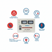 Andeli Voltage Stabilizer SVC 2000 VA 2 KVA Single (1) Phase 80-250V