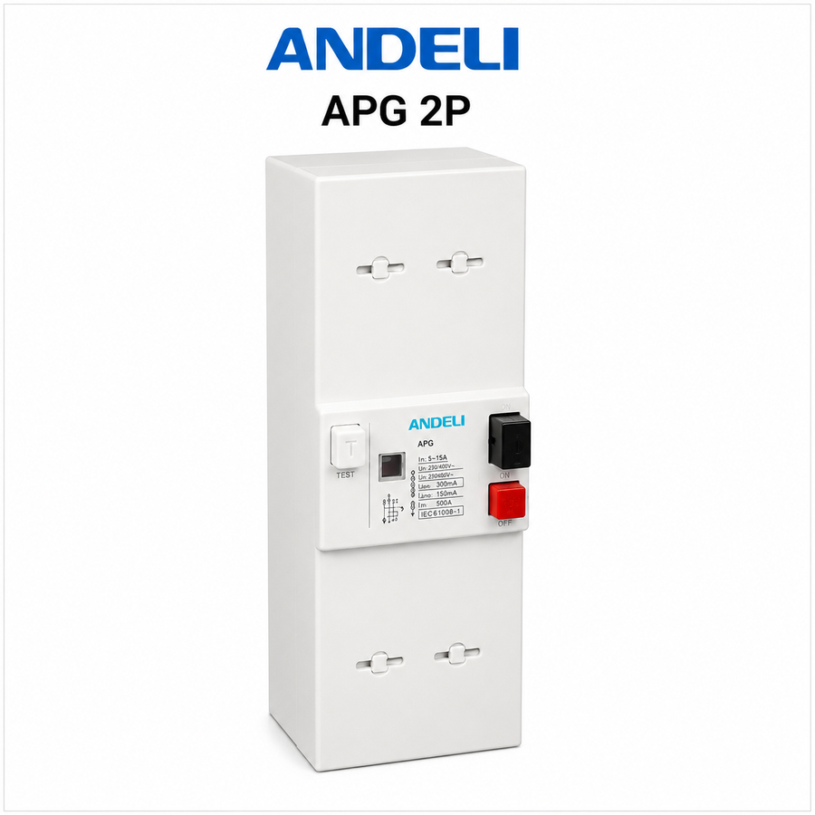 ANDELI APG 2 Pole Residual Current Circuit Breaker RCCB 230 400V