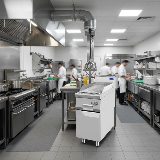 CookRite Gas Char Broiler On Cabinet - AT7G4C-F