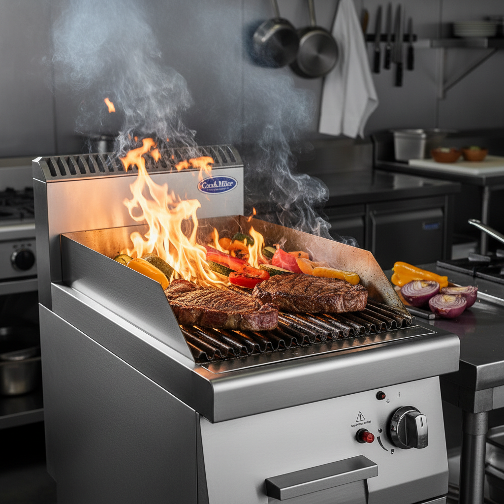 CookRite Gas Char Broiler On Cabinet - AT7G4C-F