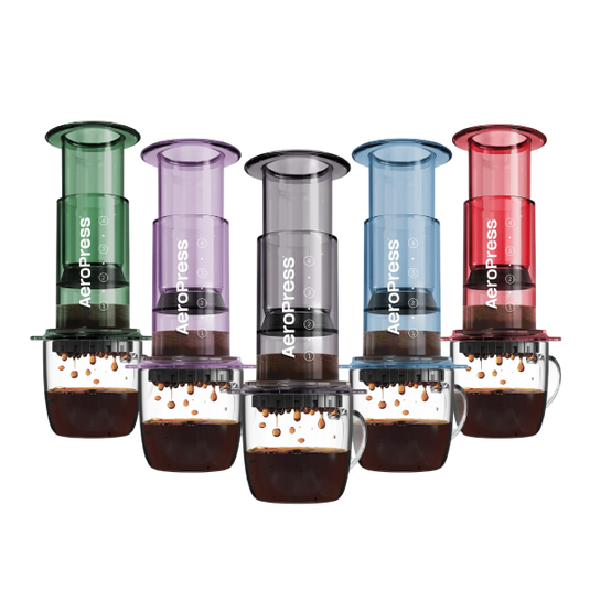 AeroPress Coffee Maker Clear & Colors 