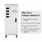 Andeli Voltage Stabilizer SVC 10000 VA 10 KVA Three (3) Phase 380V Digital