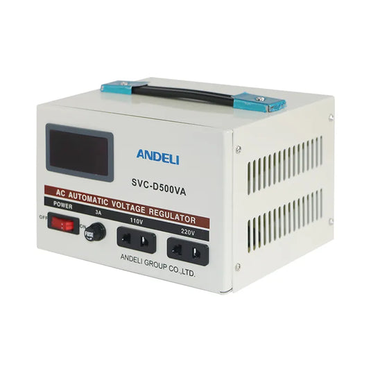 Andeli AC Voltage Stabilizer SVC 500 VA 0.5 KW Single (1) Phase 220V