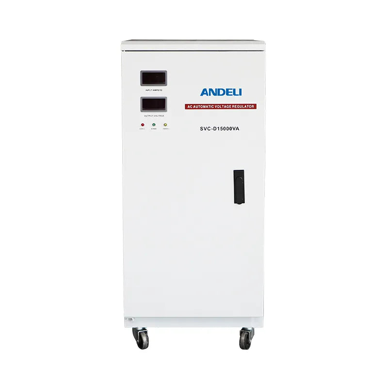 Andeli Fully Automatic Voltage Stabilizer SVC 15000 VA 15 KVA Single (1) Phase Slide 220V