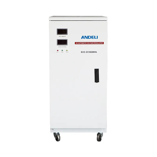 Andeli Fully Automatic Voltage Stabilizer SVC 15000 VA 15 KW Single (1) Phase Slide 220V