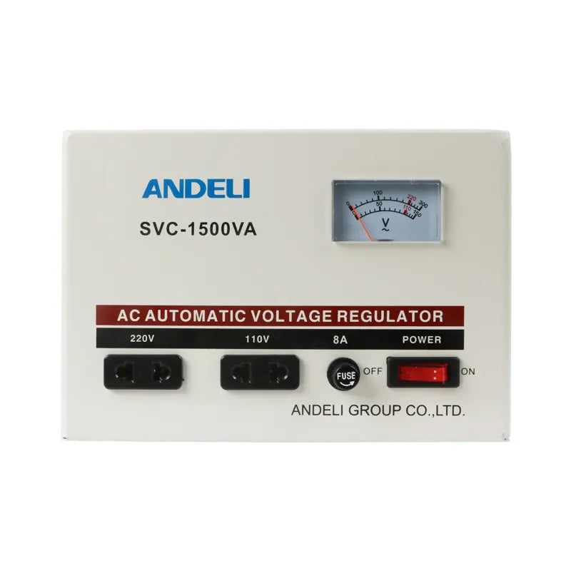 Andeli Automatic Voltage Stabilizer SVC 1500 VA 1.5 KVA Stabilizer Single (1) Phase 110V