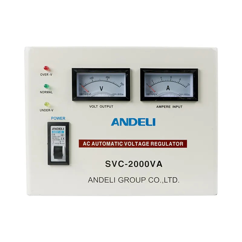 Andeli Voltage Stabilizer SVC 2000 VA 2 KW Single (1) Phase 110V