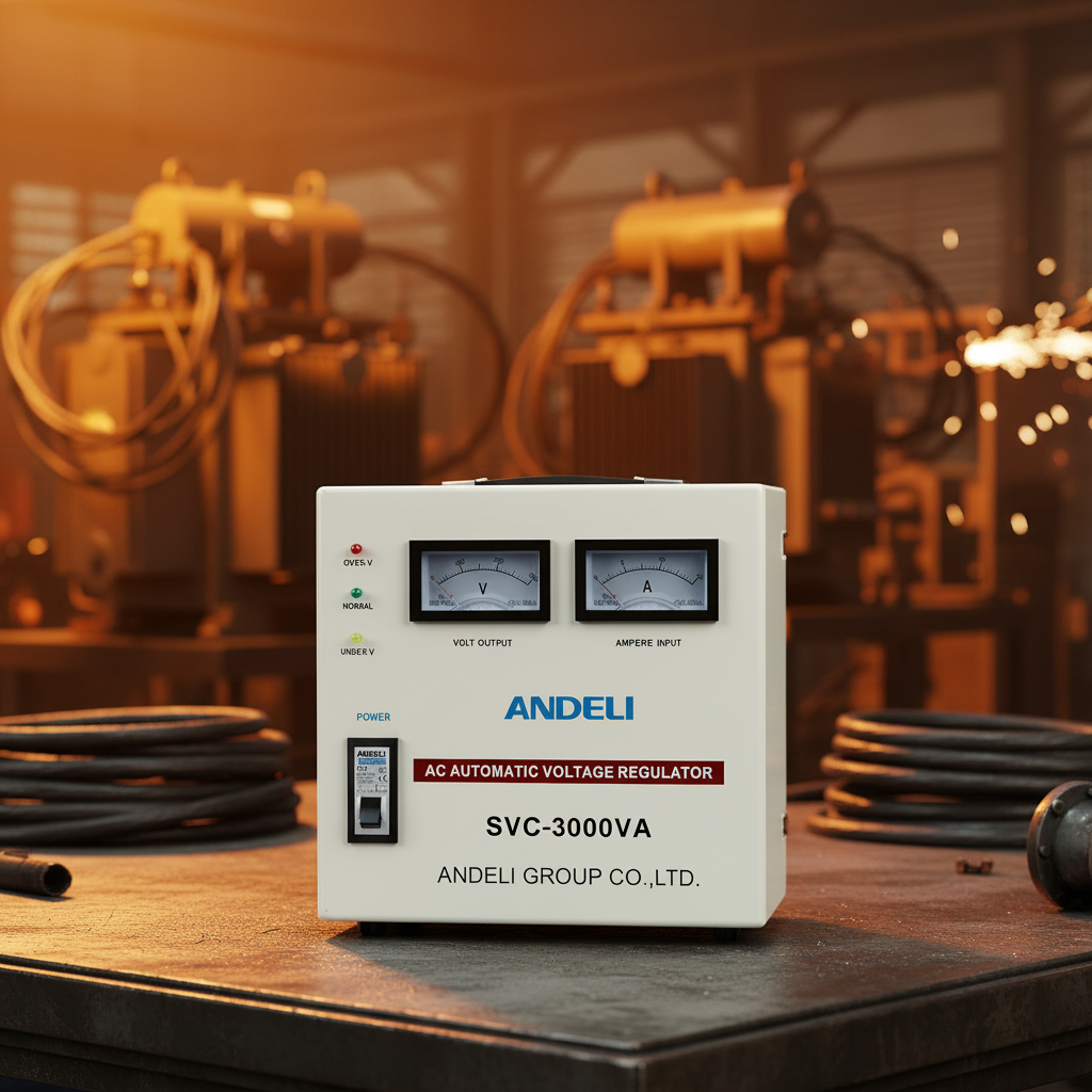 Andeli Voltage Stabilizer SVC 3000 VA 3 KW Single (1) Phase 220V