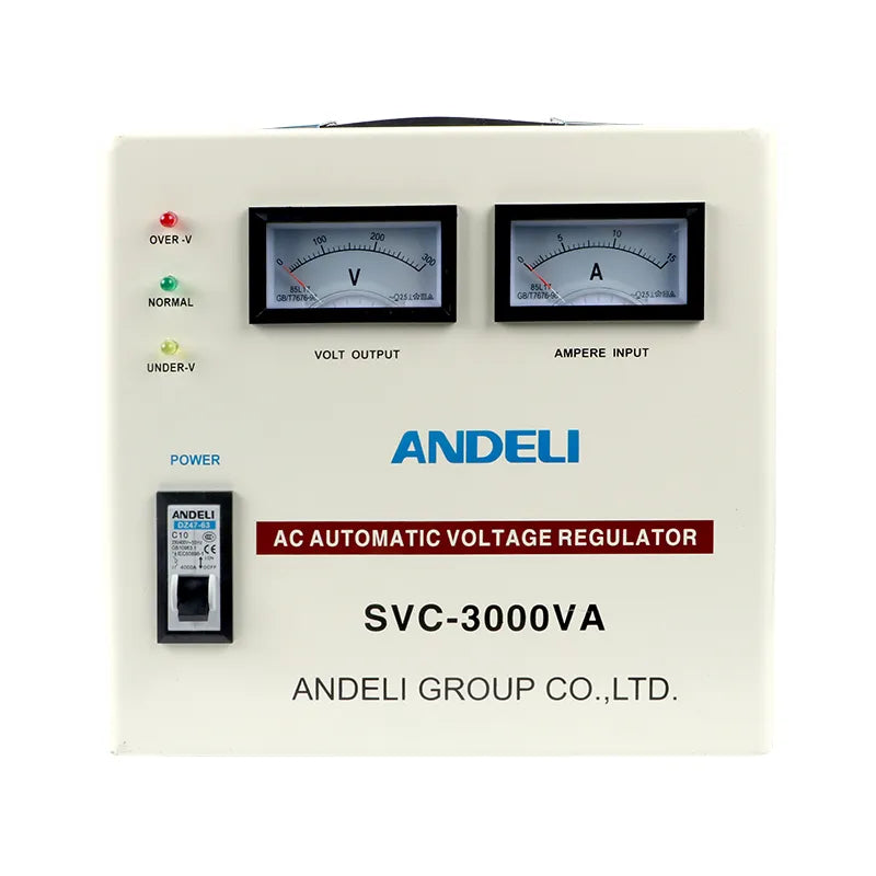 Andeli Voltage Stabilizer SVC 3000 VA 3 KW Single (1) Phase 220V
