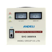 Andeli Voltage Stabilizer SVC 3000 VA 3 KVA Single (1) Phase 80-250V