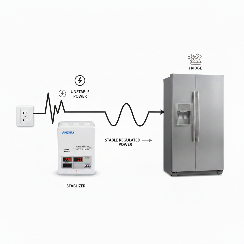 Andeli Automatic Voltage Stabilizer SDW 5000 VA 5 KW Single Phase 220V