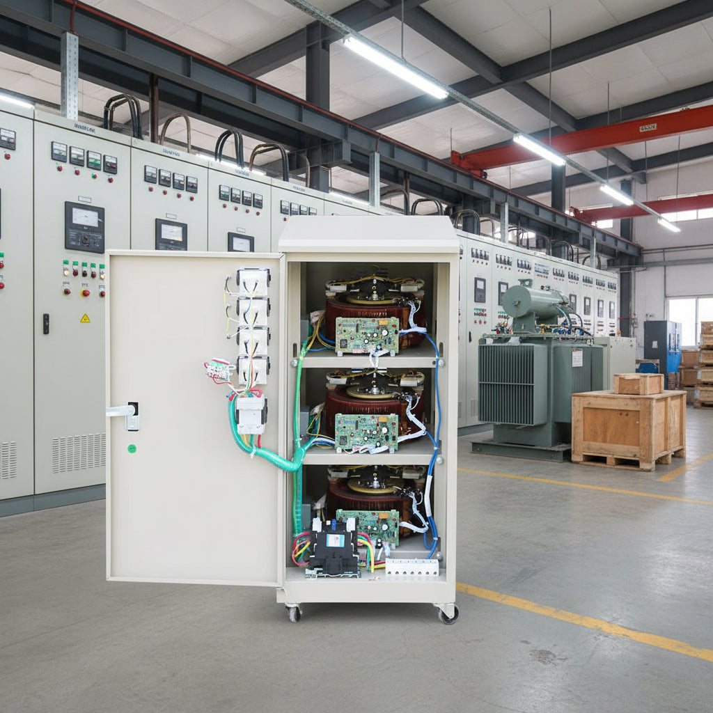 Andeli Fully Automatic AC Voltage Stabilizer SVC 20000 VA 20 KVA Three (3) Phase 380V