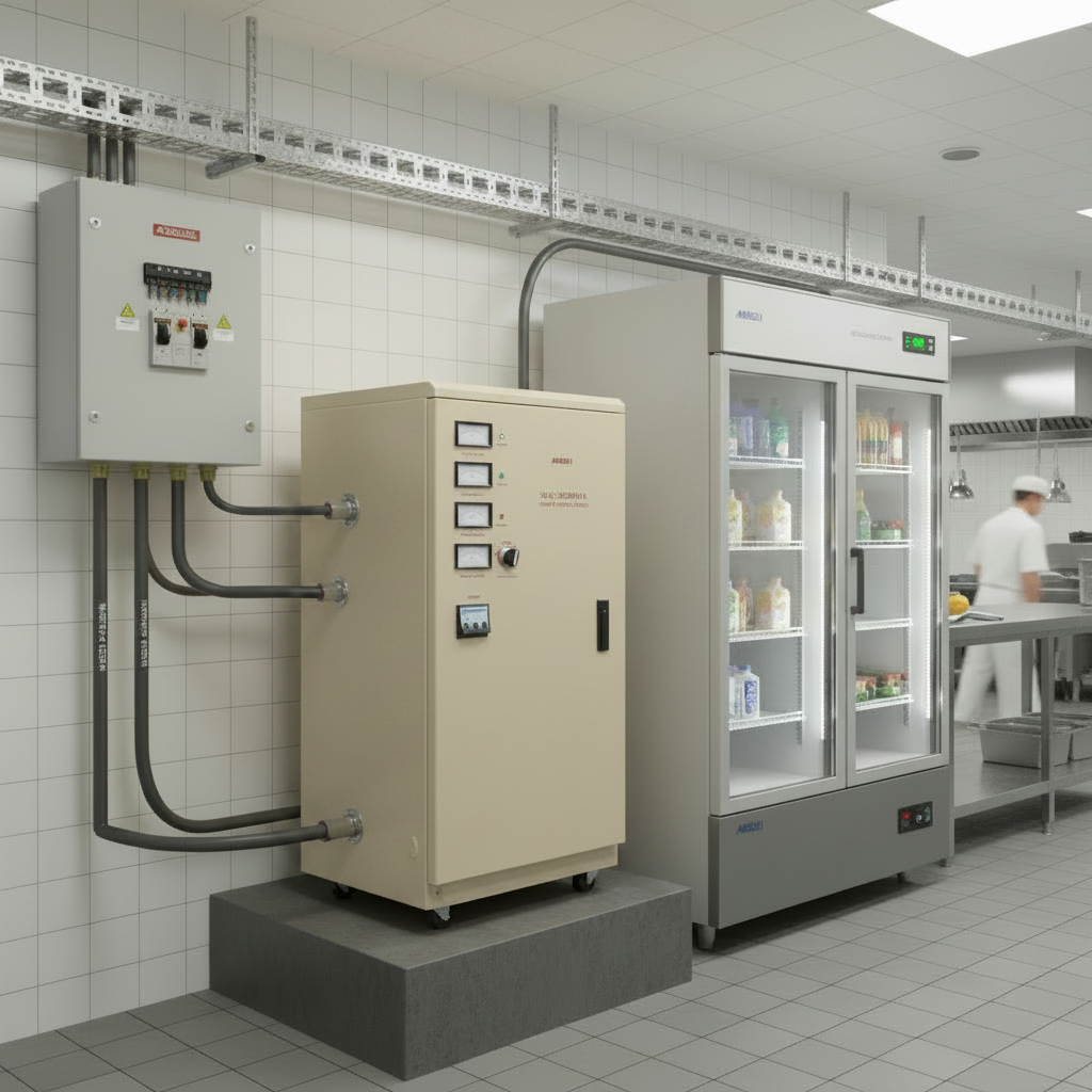 Andeli Fully Automatic AC Voltage Stabilizer SVC 20000 VA 20 KVA Three (3) Phase 380V