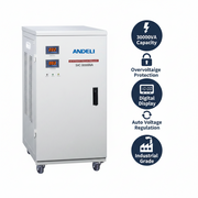 Andeli Voltage Stabilizer SVC 30000 VA 30 KVA Single (1) Phase 220V Digital