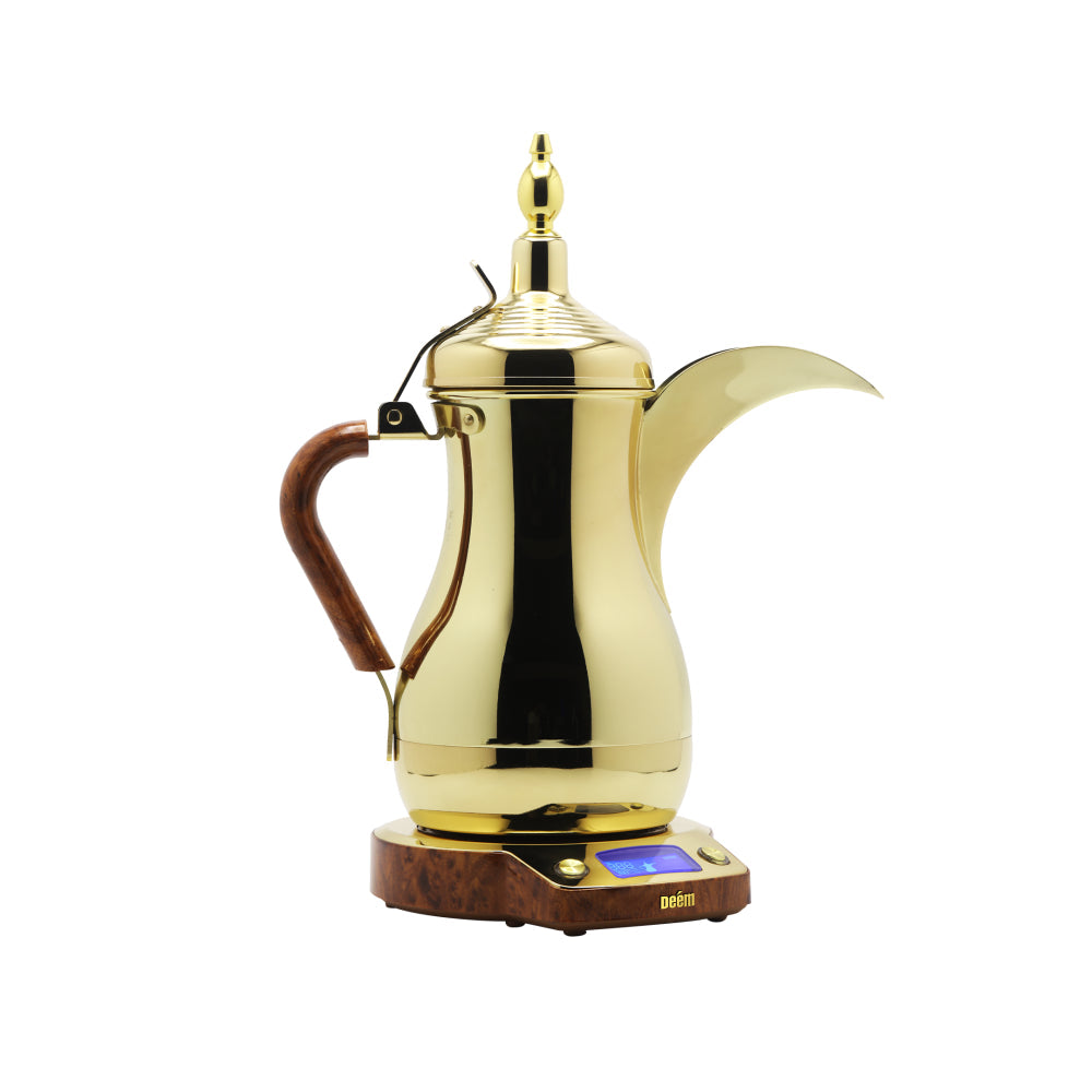 Arab Dalla Deem Electric Arabic Coffee Maker-Gold