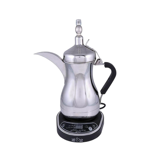 Arab Dalla Arabic Coffee Maker - Silver Design for Authentic Coffee Brewing