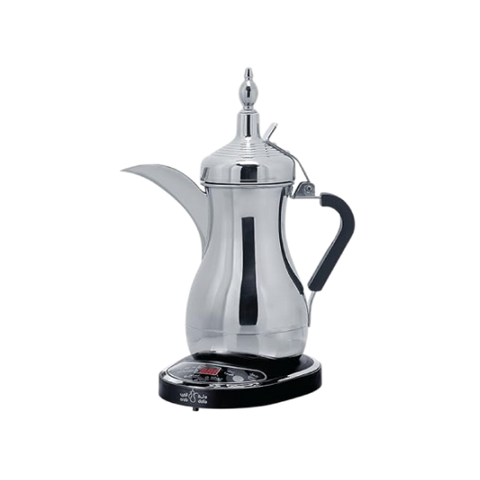Arab Dalla Arabic Coffee Maker - Silver Design for Authentic Coffee Brewing