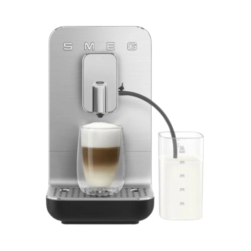 Smeg Bean to Cup Coffee Machine with Integrated Milk System, BCC13BLMUK