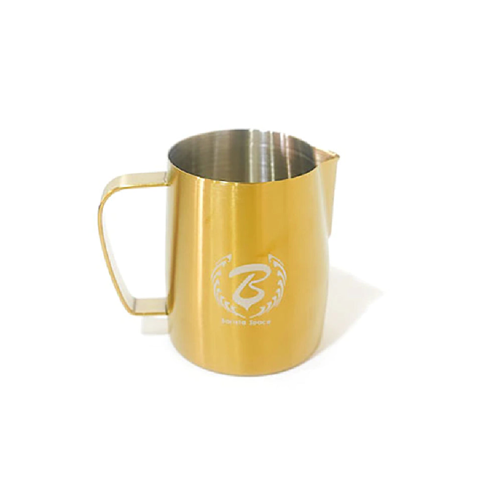 Barista Space Gold Milk Pitcher – Stainless Steel Jug for Latte Art 350ML