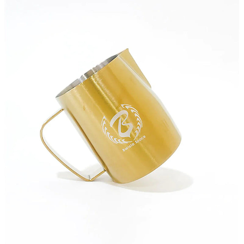 Load image into Gallery viewer, Barista Space Gold Milk Pitcher – Stainless Steel Jug for Latte Art 350ML
