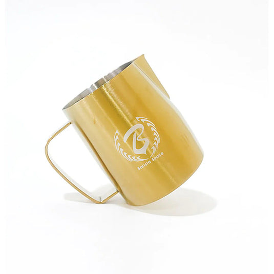 Barista Space Gold Milk Pitcher – Stainless Steel Jug for Latte Art 450ML