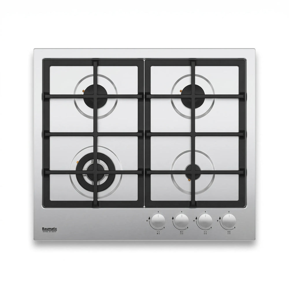 Baumatic 60cm 4 Burner Gas Hob – BMEH6GESS