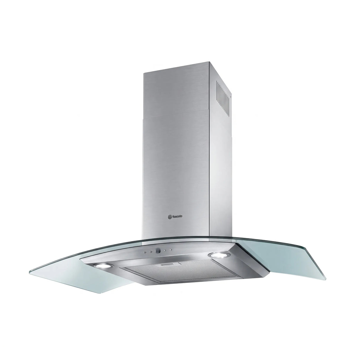 Baumatic BMECH9WGLSS-2 90CM Curved Glass Wall Mounted Hood