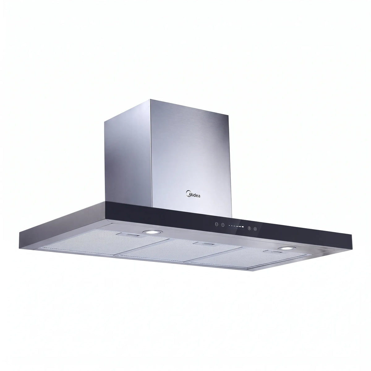 Baumatic BMECH9WTBL 90cm Midnight Series Wall-Mounted Hood Black Glass & Steel
