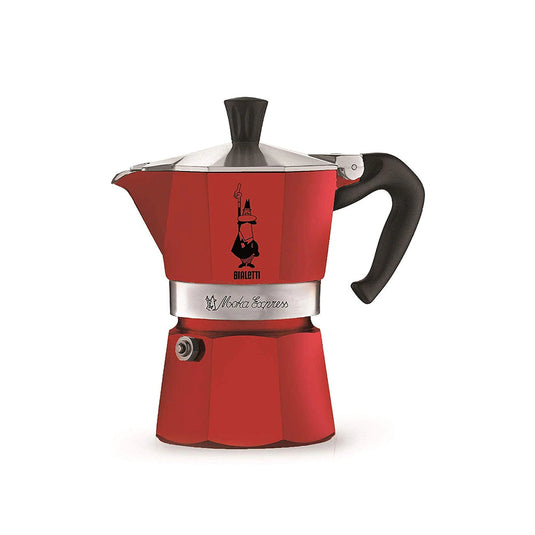 Bialetti Moka Express Coffee Maker – Red & Black Edition