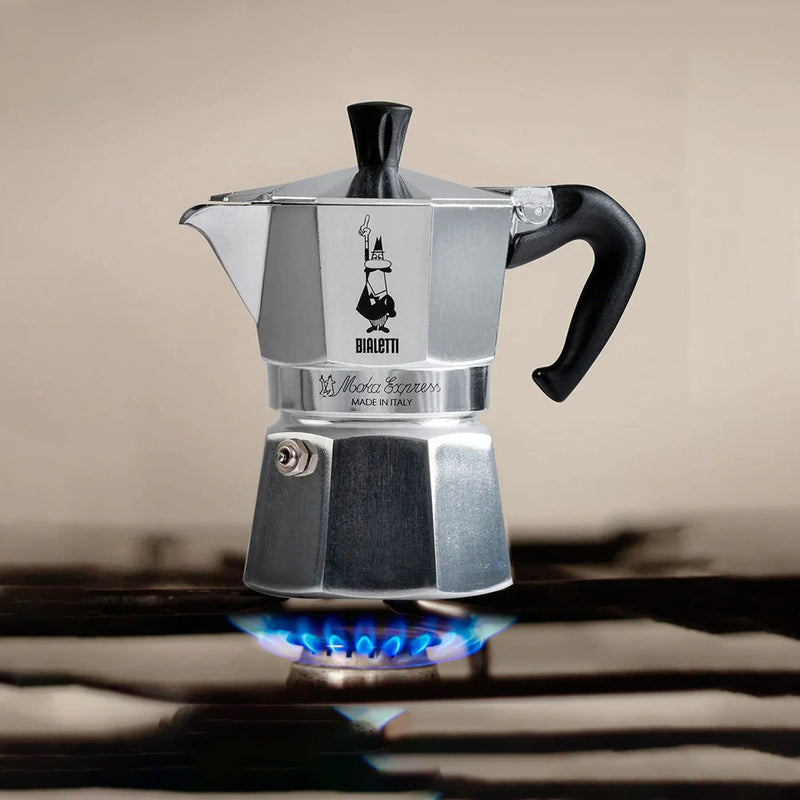 Load image into Gallery viewer, Bialetti Moka Express Coffee Maker – Silver Classic Stovetop Espresso Pot 6cups
