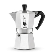 Bialetti Moka Express Coffee Maker – Silver Classic Stovetop Espresso Pot 3 cups