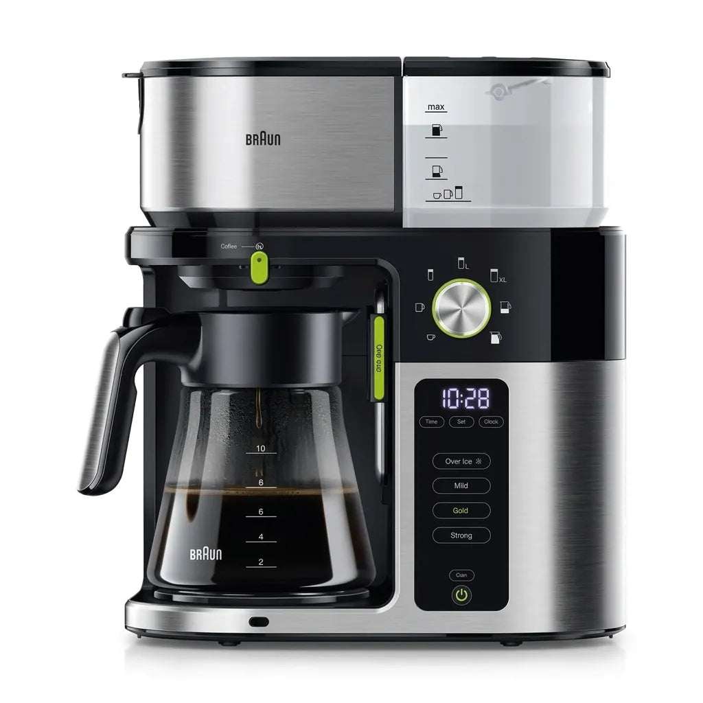 Braun MultiServe KF 9050 BK Drip Coffee Maker with Glass Jar