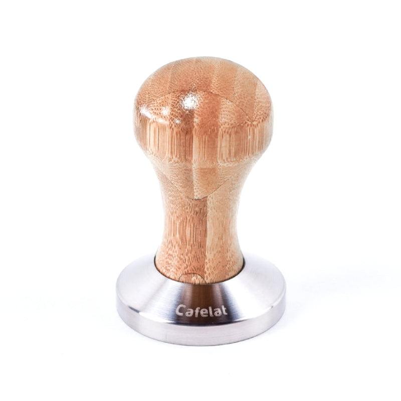 Load image into Gallery viewer, Cafelat Espresso Tamper - Bamboo Wood Handle 53mm
